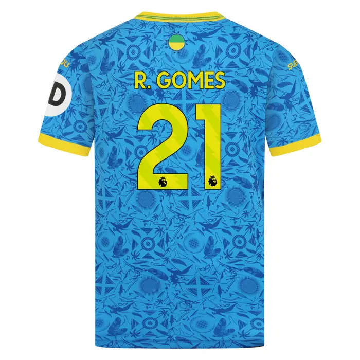 Wolverhampton Wanderers Store | Shop Official 2025-26 Wolves Third Shirt – Junior R. GOMES 21 Wolves Gear